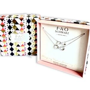 FAO SCHWARZ | “Always my Mother, Forever my Friend” | Mom/Daughter necklace set